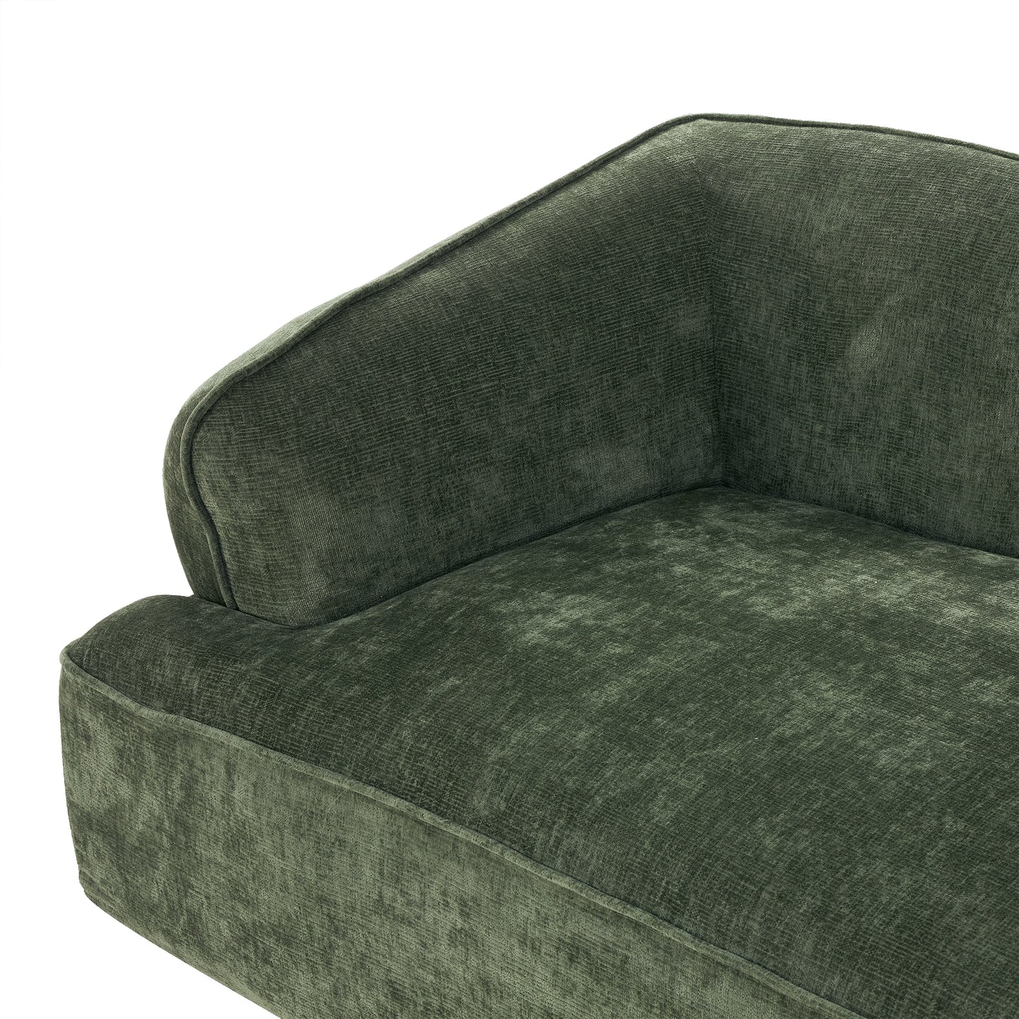 122" Modern L-Shaped Sectional Sofa with High-Density Fully Compressed Sponge and Chaise Lounge, 2-Piece Set, Fully Assembled Right Hand Facing, Deep Seating, Perfect for Living Room, Lounge image 2