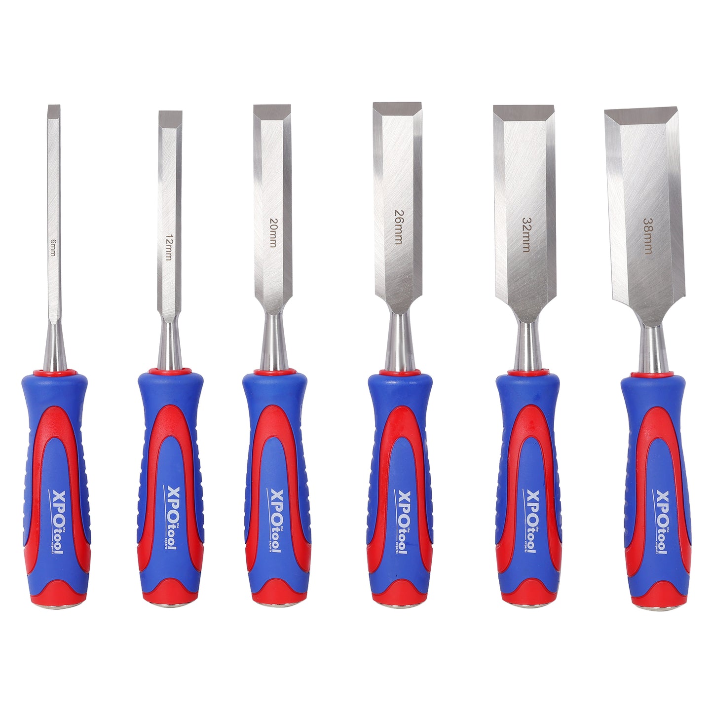 10Pcs Premium Wood Chisel Set – Includes 6Pcs Wood Chisels, 1 Honing Guide, 1 Sharpening Stone & 2 Carpenter Pencils, Heat-Treated Cr-V Alloy Steel Blades image 3