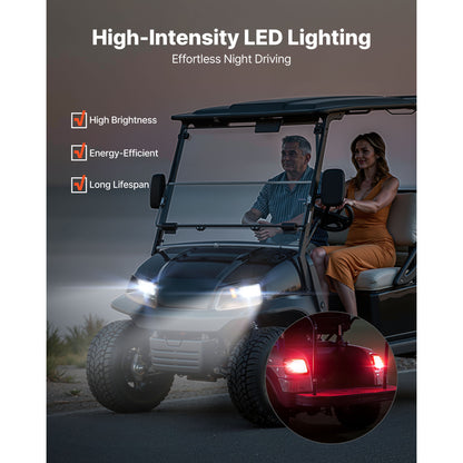 12V Golf Cart LED Headlight Tail Light Kit Legal Street For EZGO TXT 1996-2013 image 10