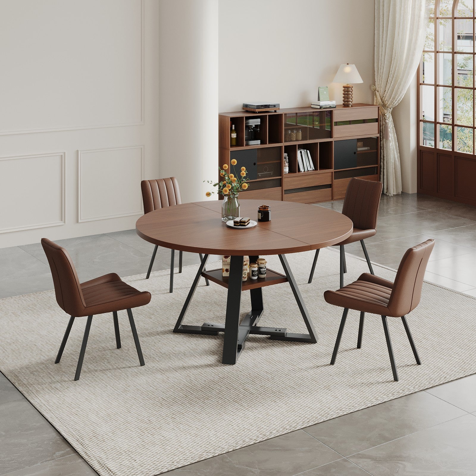 Round dining table boxwood 115cm image 8