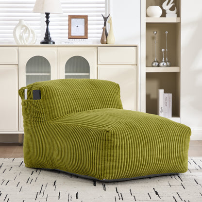 Big Bean Bag Chair for Adults,Lounger Large Bean Bag Sofa, Memory Foam Filled Beanbag Chair for Living Room, Bedroom, Balcony,Comfy Corduroy Bean Bag Chair with ottoman,Ergonomic Support & Premium Com image 12