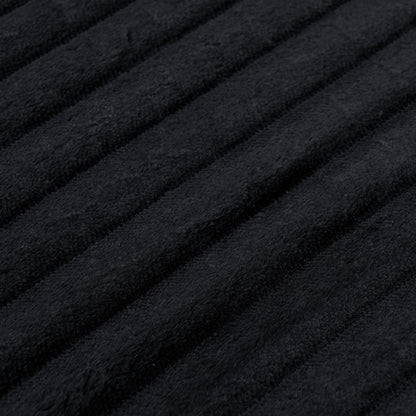 Left sofa seat,L shape Modular Sectional Sofa, Compressed Sectional Sofa Modern Minimalist Style Corduroy Couch,Unfold into a bed, Bedroom, Comfy Compressed Sofa Couch Space-Efficient Design-black image 8