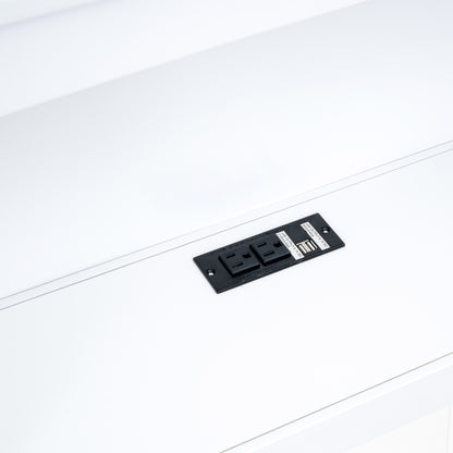 Twin Size Daybed with Two Storage Drawers, Storage Cabinets and USB Ports, White image 9