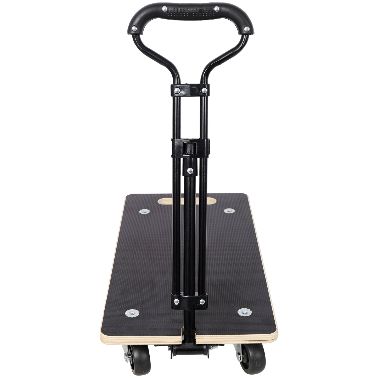 Heavy Duty Wooden Rectangle Moving Dolly with Ergonomic Handle, 440 LBS Load Capacity 3 Inch PP Casters, Multi Purpose Furniture Plant Transport Cart for Heavy Goods Moving image 7