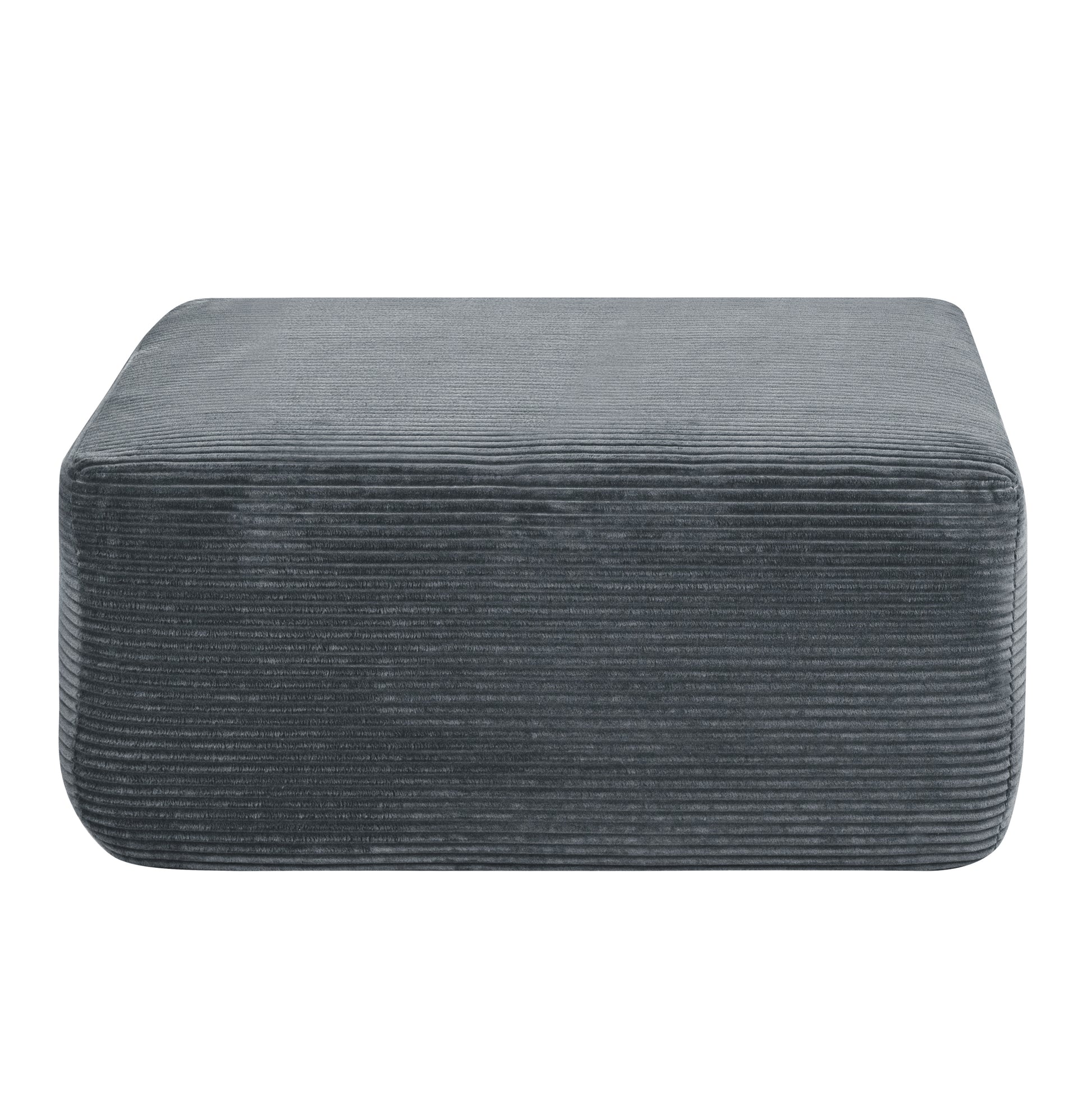 373-001/ottoman//grey/corduroy image 2