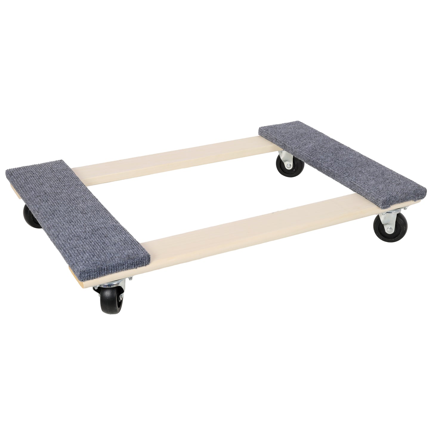 2 Pack Heavy Duty Moving Dolly Set, Grey Non-Slip Carpet Surface with 4 PP Swivel Casters Each, 2000 LBS Total Load Capacity Per Pair Multi-Purpose Furniture Transport Cart image 2