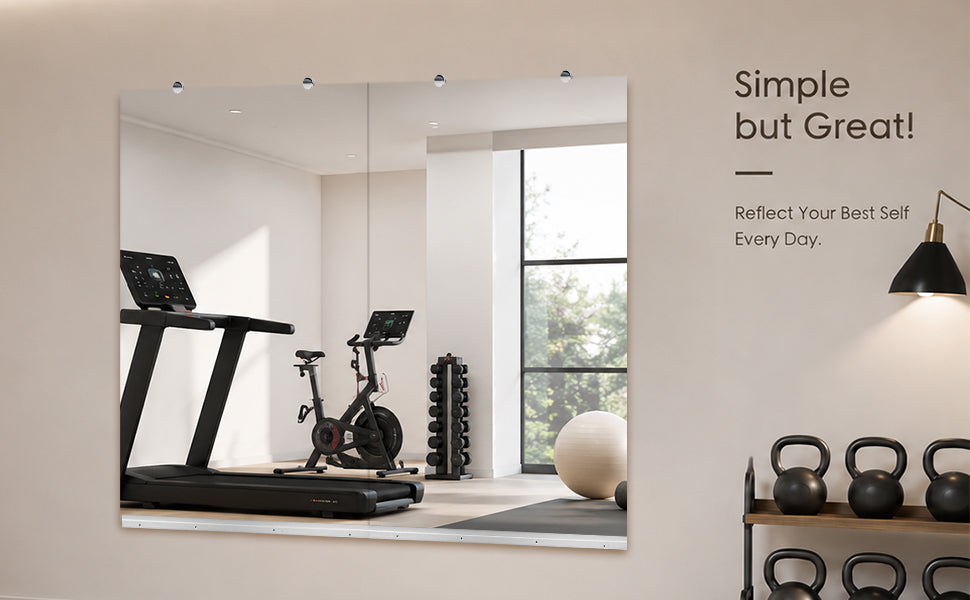 GYM MIRROR 30X48 INCH -2pcs image 8