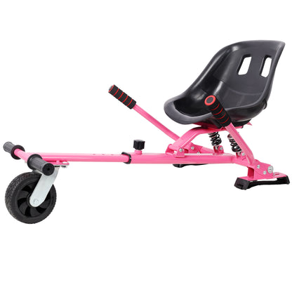 Hoverboard Seat Attachment Go-Kart,Fits 6.5" 8"10" Hoverboards, Heavy Duty Dual Shock Absorber,Sturdy Adjustable Off-Road Frame,Hover Cart for Family Fun,not include Hoverboard,Pink image 7