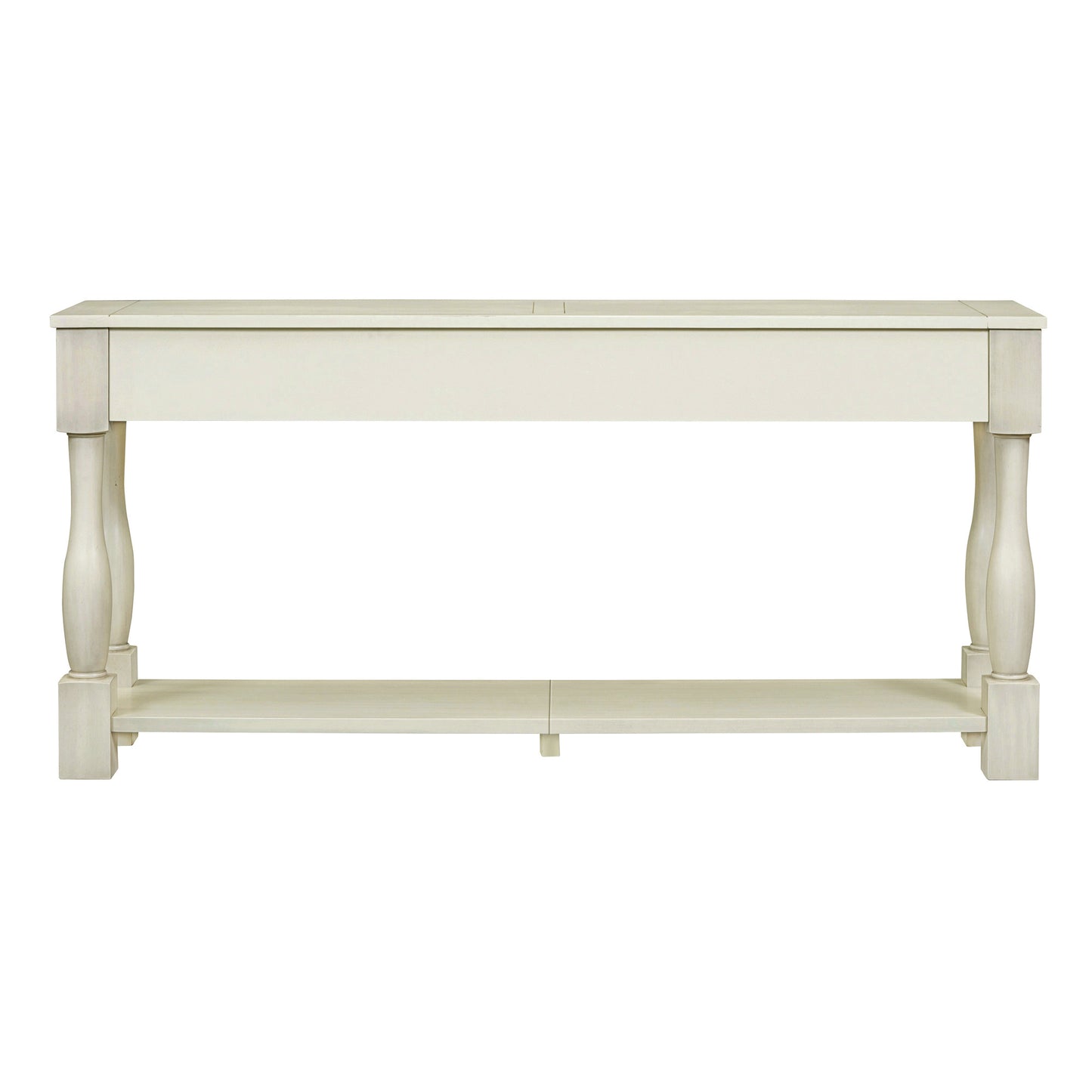 TREXM Console Table 63" Long Console Table with Drawers and Shelf for Entryway, Hallway, Living Room (Antique White, OLD SKU: WF314993AAK) image 7