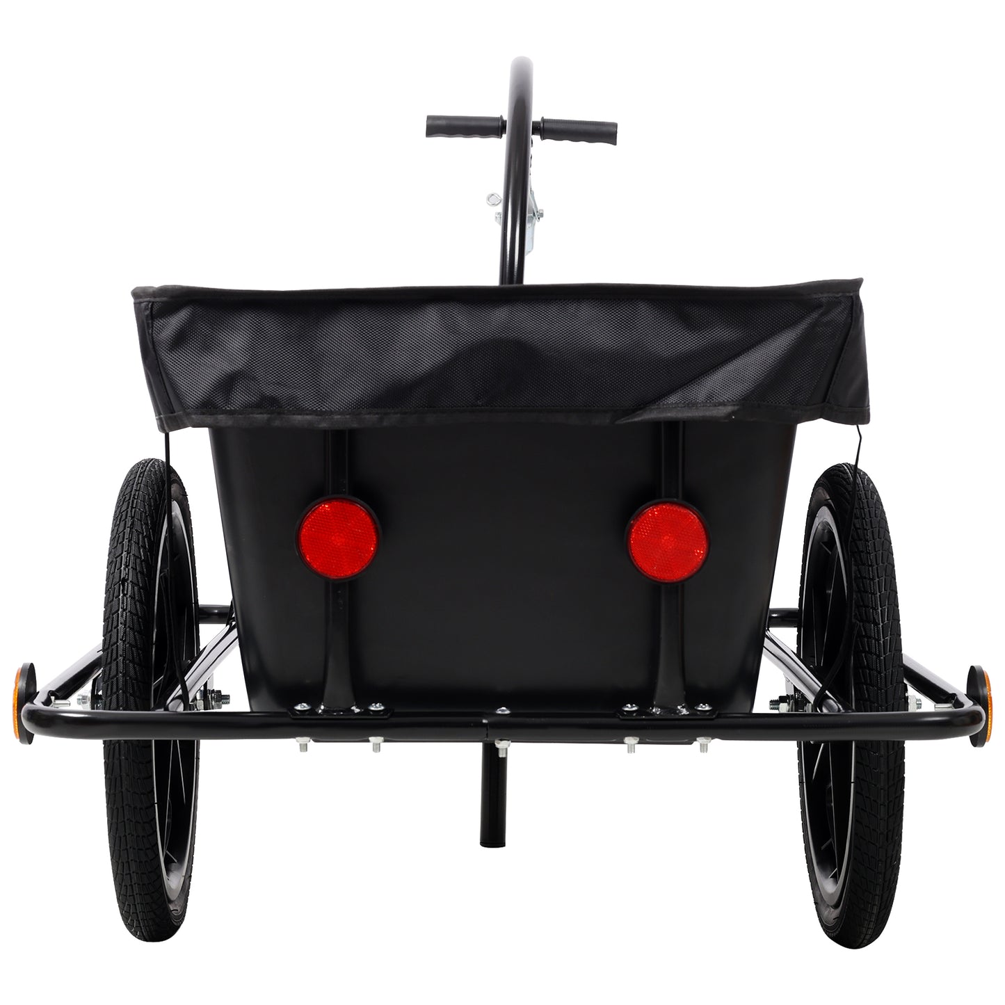 Bike Cargo Trailer with Support Bar, 900D PVC Waterproof Cover, Removable Box, Utility Bike Wagon Trailer for Shopping Camping and Outdoor Activities image 11