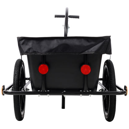Bike Cargo Trailer with Support Bar, 900D PVC Waterproof Cover, Removable Box, Utility Bike Wagon Trailer for Shopping Camping and Outdoor Activities image 11