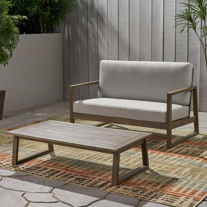 BELGIAN LOVESEAT & COFFEE TABLE image 3