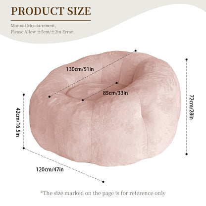 Round Floral Bean Bag Chair,Comfort and Body-Contouring Support for Versatile Home Relaxation and Decor Integration image 5