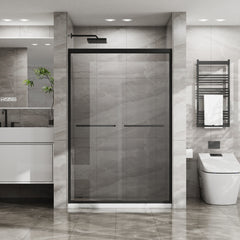 Goodyo 48" x 72" Double Sliding Glass Shower Door with SGCC Glass