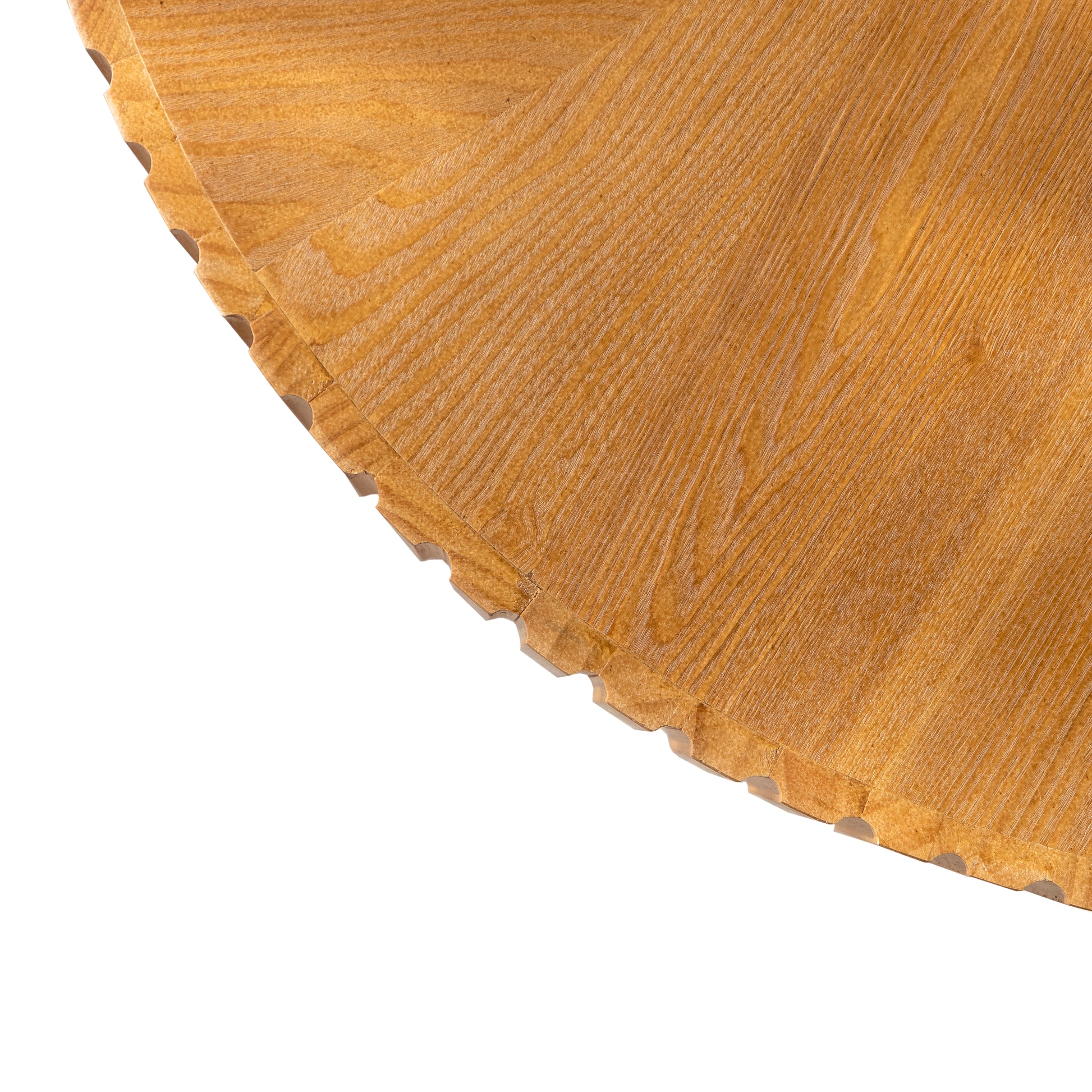 35.4 "Round Retro Coffee Table, Coffee Table Suitable For Coffee and Home Decor, Natural image 11