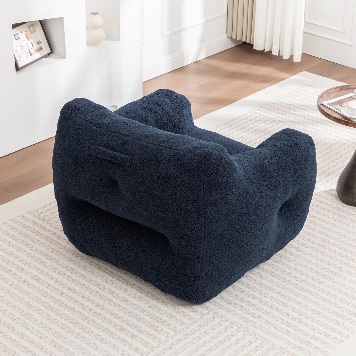 Bean Bag Chair, Bean Bag Sofa Chair with Armrests Stuffed High-Density Foam, Lazy Sofa Comfy Chairs BeanBag Chair for Adults in Living Room,Bedroom Reading image 10