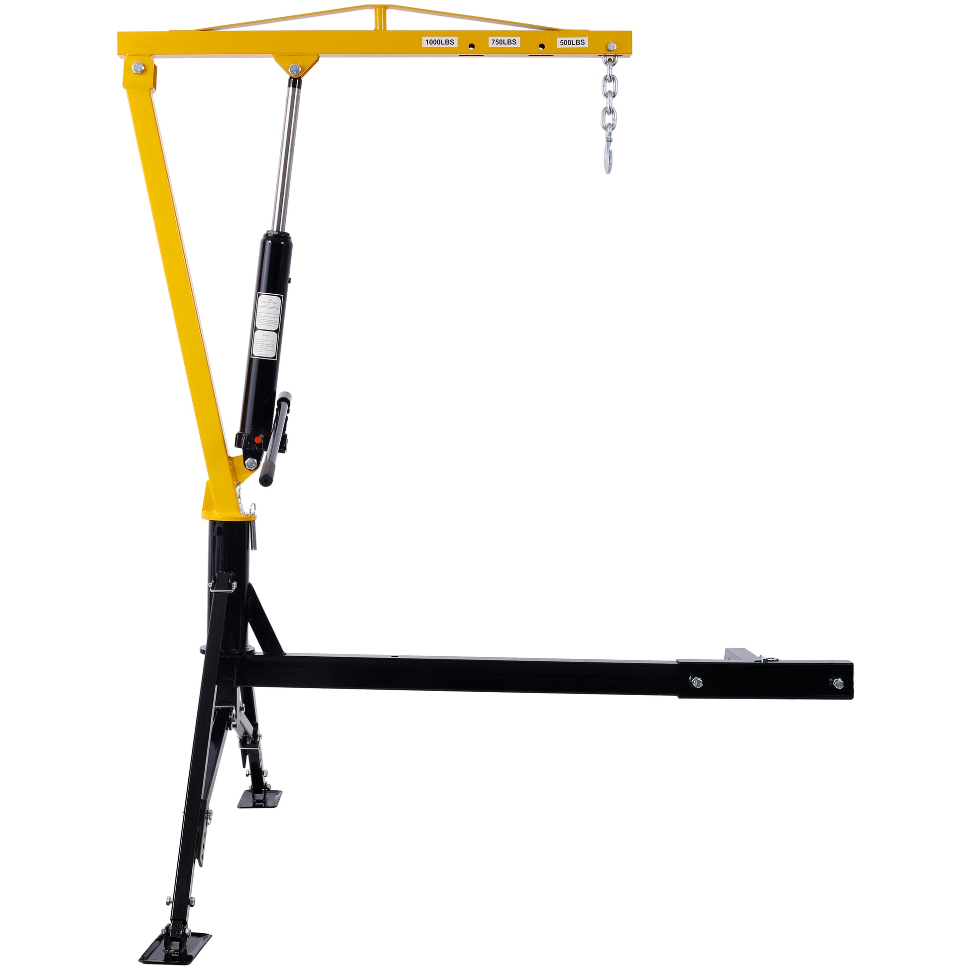 Receiver Hitch Mounted Hydraulic Swivel Pickup Truck Crane - 1000 lbs. Capacity With 3 Boom Capacities of 500 lbs, 750 lbs and 1000 lbs. image 4