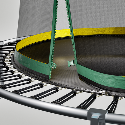 YC 12FT Springfree no Gap Trampoline- Green image 7