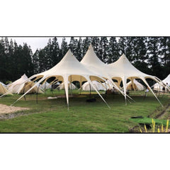 SAM&HAIBEI Thincker Canvas Waterproof Portable Tarp Multifunctional Outdoor Camping Traveling Awning Backpacking Tarp Shelter Rain Tarp,Big tarp for Family Active or Out Active. 289㎡ space Largr tarp.
