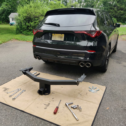 Carbon Steel Class 3 Trailer Hitch, Compatible with Acura MDX 2014-2020, Honda Pilot 2016-2022, Tow Hitch 2-Inch Receiver, Multi-Fit Hitch to Receive Ball Mount, Cargo Carrier, Bike Rack. image 2