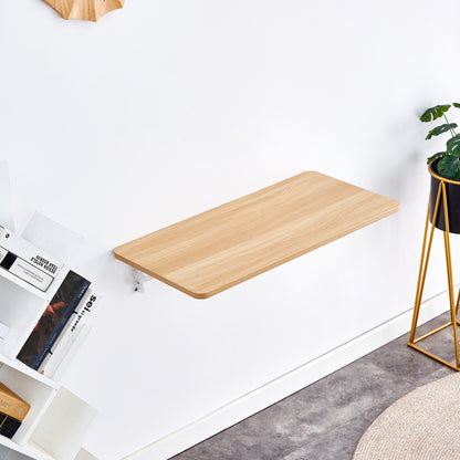 Wall Mounted Folding Table, Space Saving Drop Leaf Desk for Small Spaces, Multi-Purpose Floating Desk for Laundry Room, Kitchen, Home Office, Easy Install image 7
