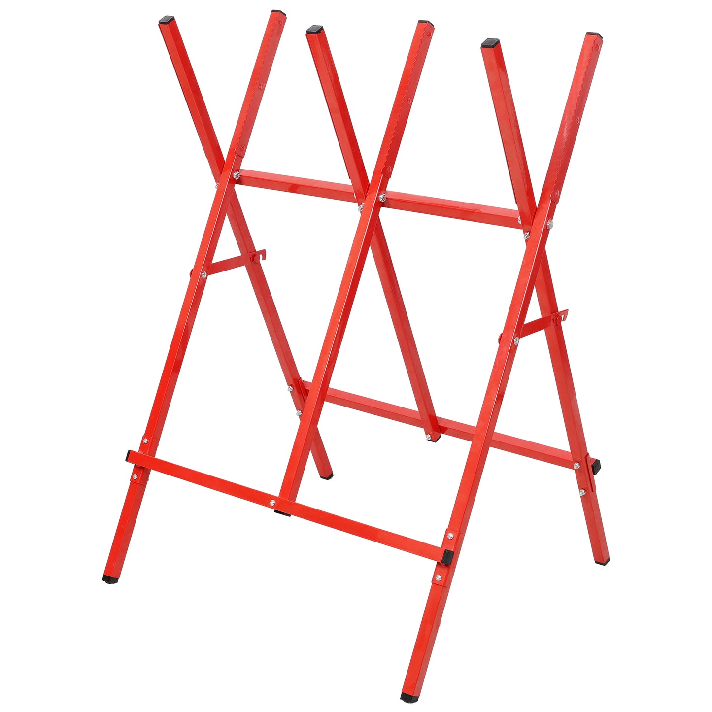 Folding Log Saw Horse,reAdjustable Height Saw Horse with Non-Slip Foot Pads,for Cutting wood, Lightweight and Portable image 3