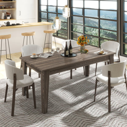 Dining Table, 106.3 in Large Extendable Kitchen Table image 2