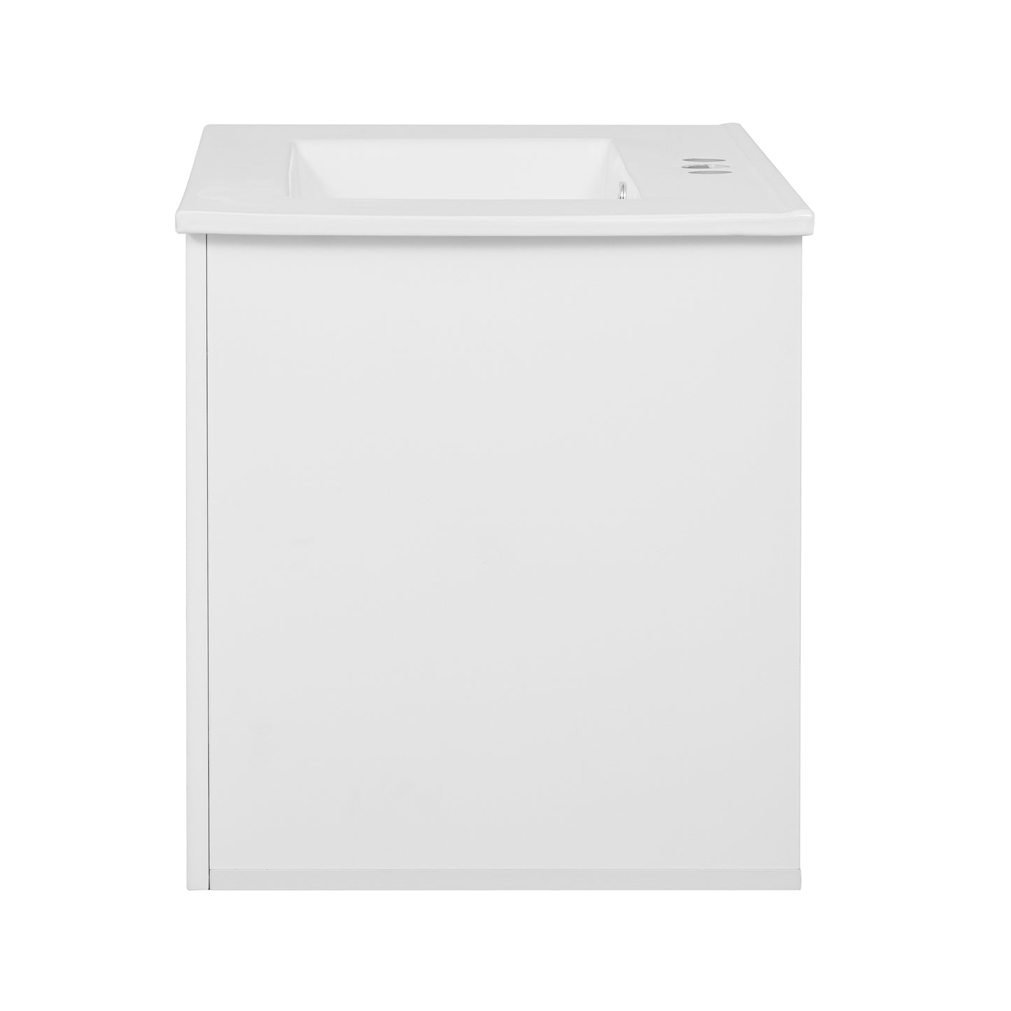 30" Vintage Bathroom Vanity with Ceramic Sink, with 3 Holes Single Ceramic Sink, Bathroom Storage Vanity Cabinet with 2 Soft Closing Doors image 11