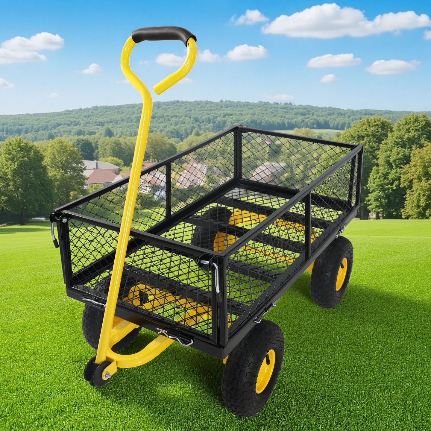 Wagon Cart Garden cart trucks make it easier to transport firewood image 2