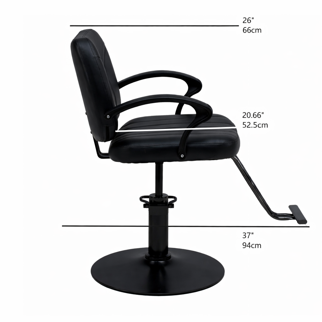 Hair Beauty Salon Equipment Black Hydraulic Barber Styling Chair(BLACK) image 9