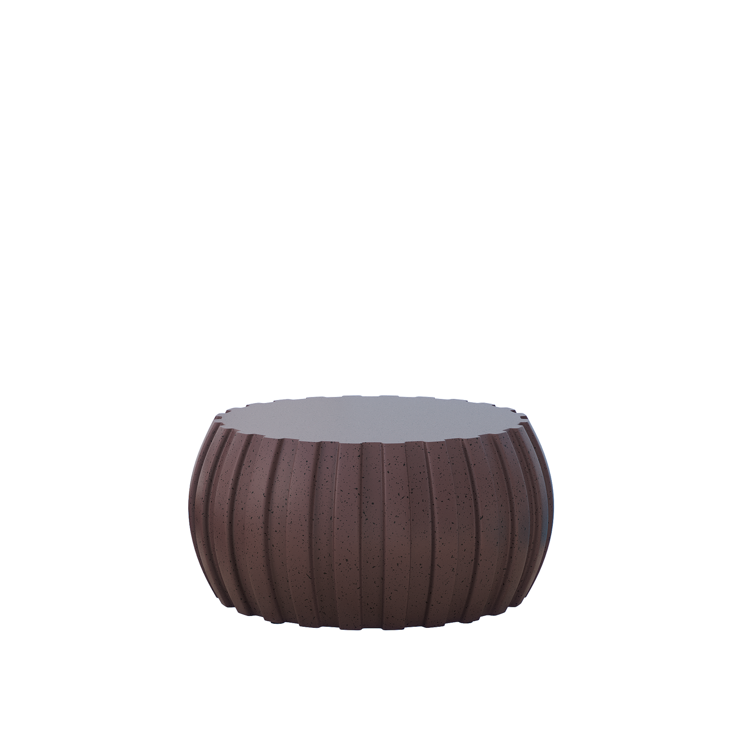 35.43" Modern Waterproof Coffee Table, Durable MgO Cement Design,Indoor & outdoor compatible(Brown) image 8