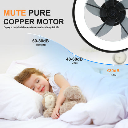 Smart ceiling fan with app control - modern design
