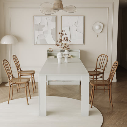 Modern Extendable Dining Table with Storage image 2
