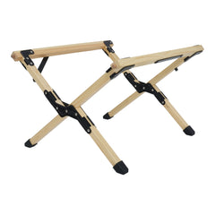 Portable Foldable Outdoor Picnic Table - Natural Beech Wood Camping Table with X-Frame Design -Small Sizes