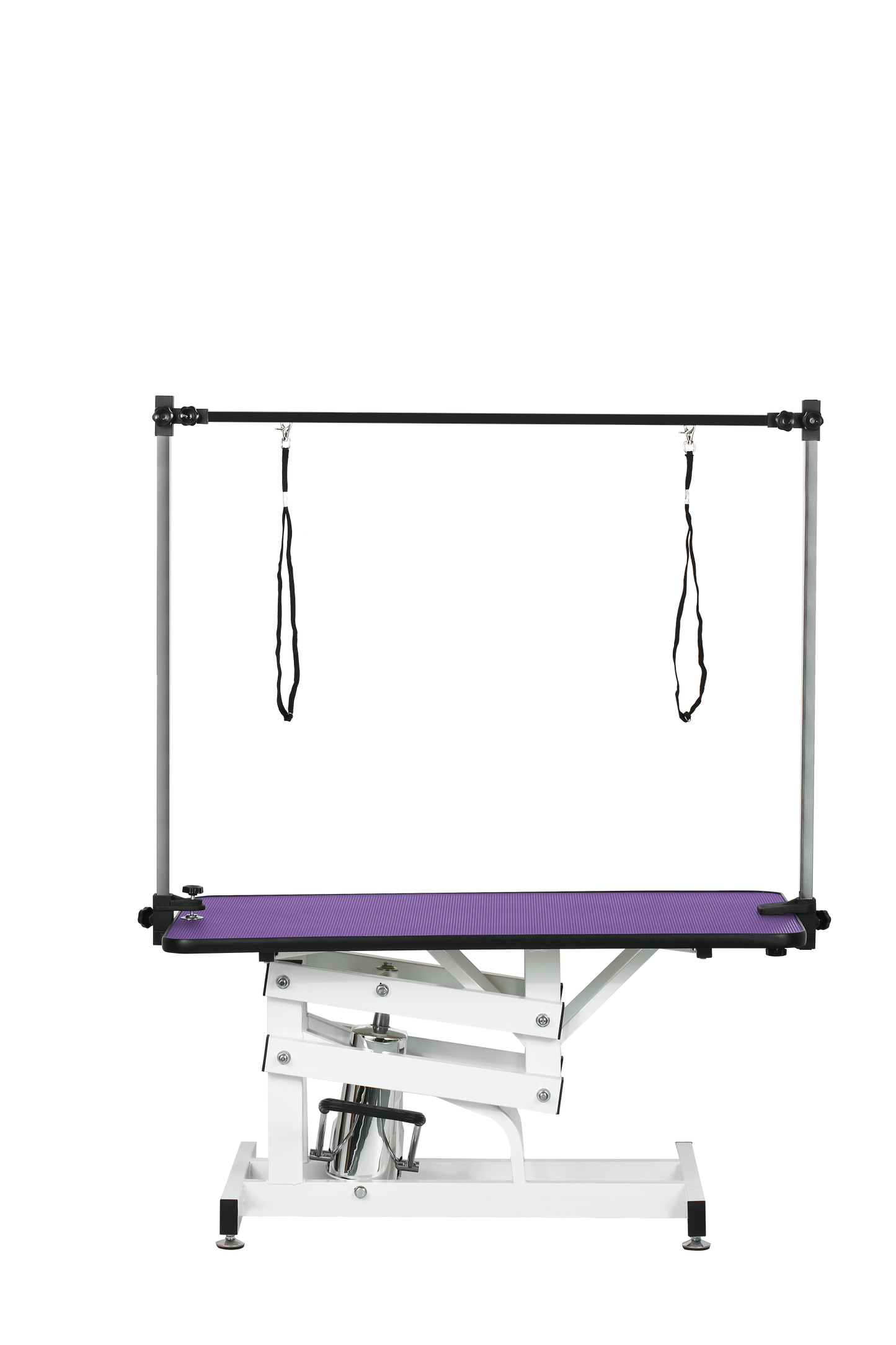 42.5INCH HYDRAULIC PET GROOMING TABLE WITH "H" ARM PURPLE image 6