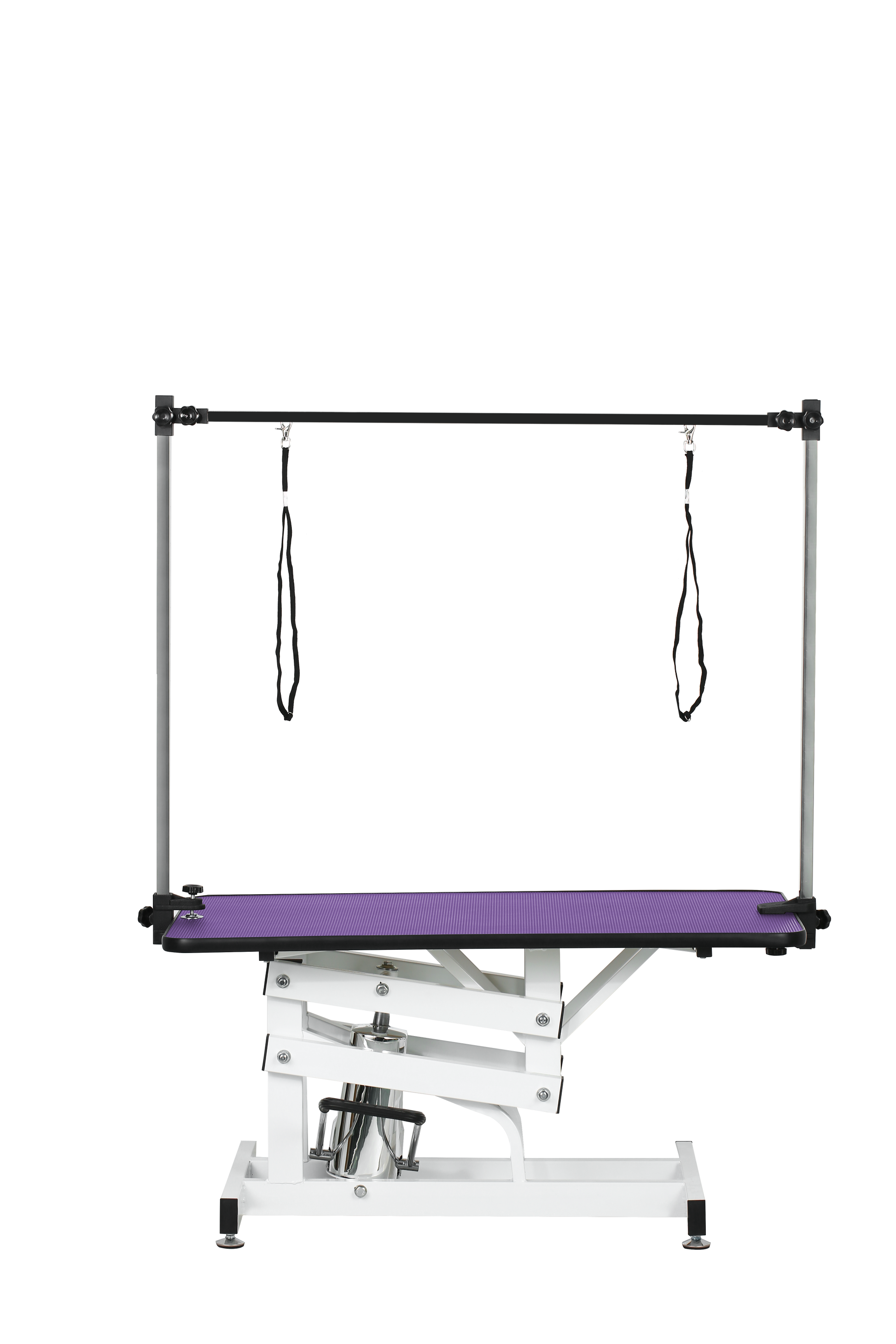 42.5INCH HYDRAULIC PET GROOMING TABLE WITH "H" ARM PURPLE image 6