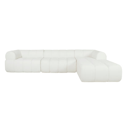 122" Modern L-Shaped Sectional Sofa with High-Density Fully Compressed Sponge and Chaise Lounge, 2-Piece Set, Fully Assembled Right Hand Facing, Perfect for Living Room, Lounge image 10