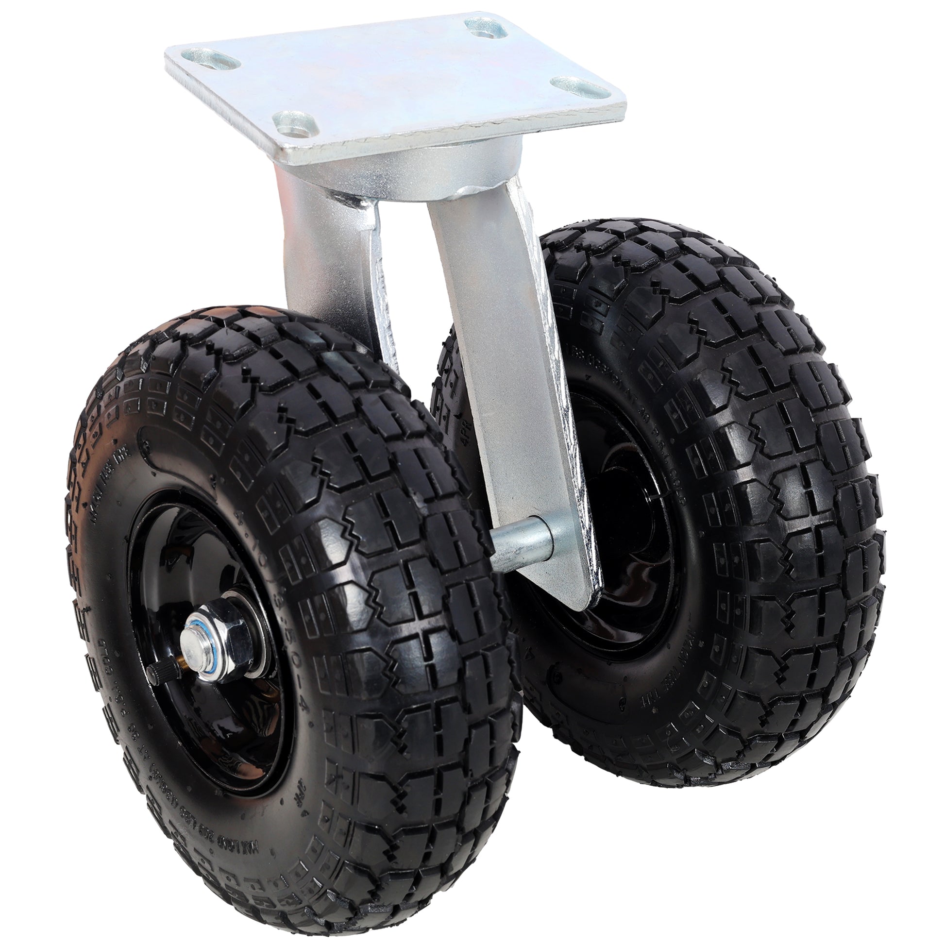 10 inch dual pneumatic wheel swivel caster - Dekuch 660 lbs load capacity