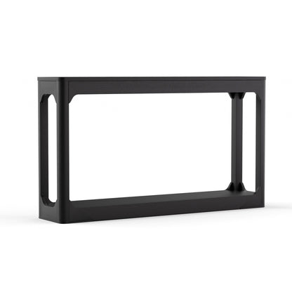 55.1-inch curved-leg storage table, ideal for entryways, slim wooden side table that can be placed behind a sofa, perfect for entryways, hallways, and doorways. Black, 55.1"L*11.8"W*31.1"H image 9