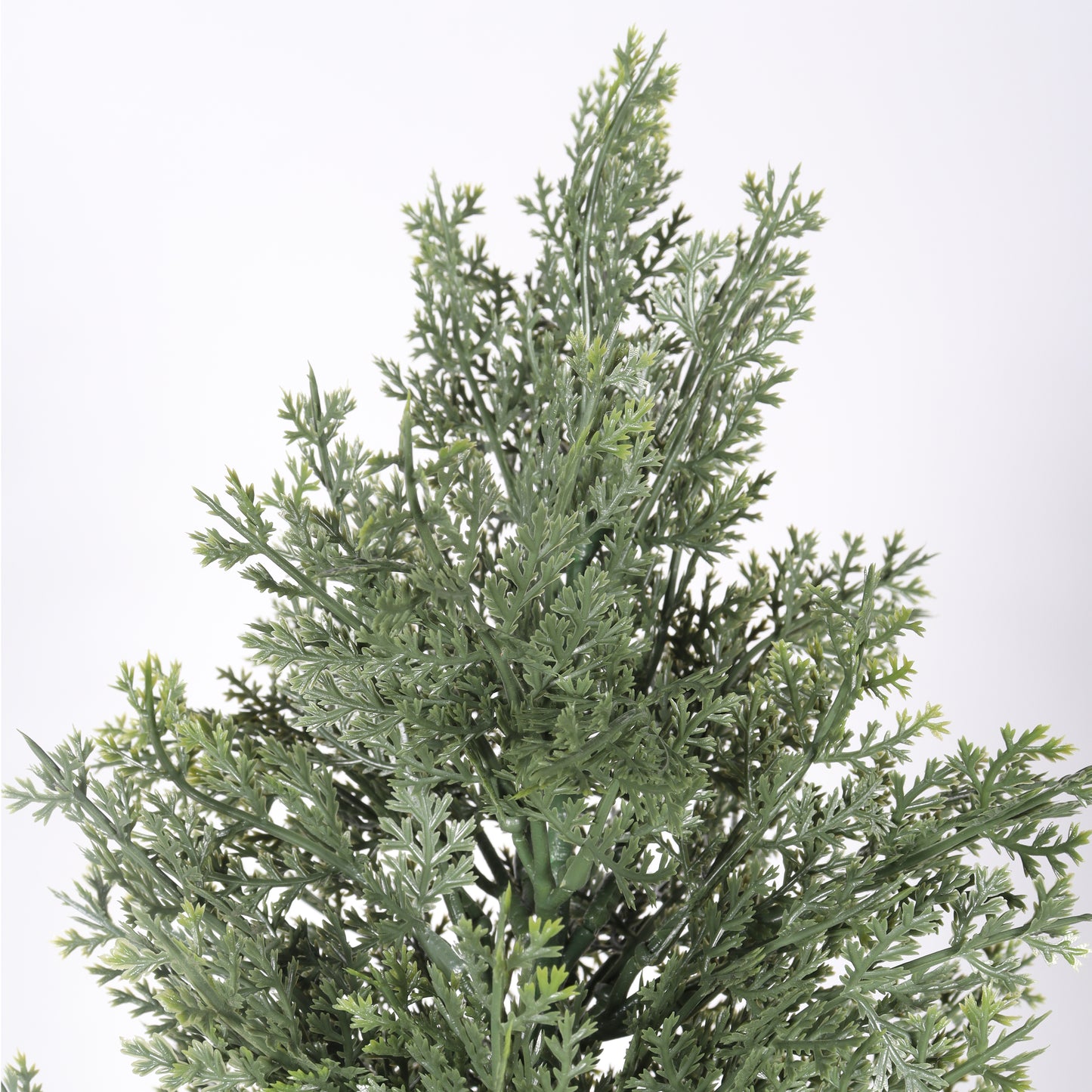 5FT Artificial Cypress Tree in Black Plastic Pot UV Resistant, Realistic Indoor Outdoor Fake Topiary Plant, Garden or Entryway Decoration, 1pc/set image 9