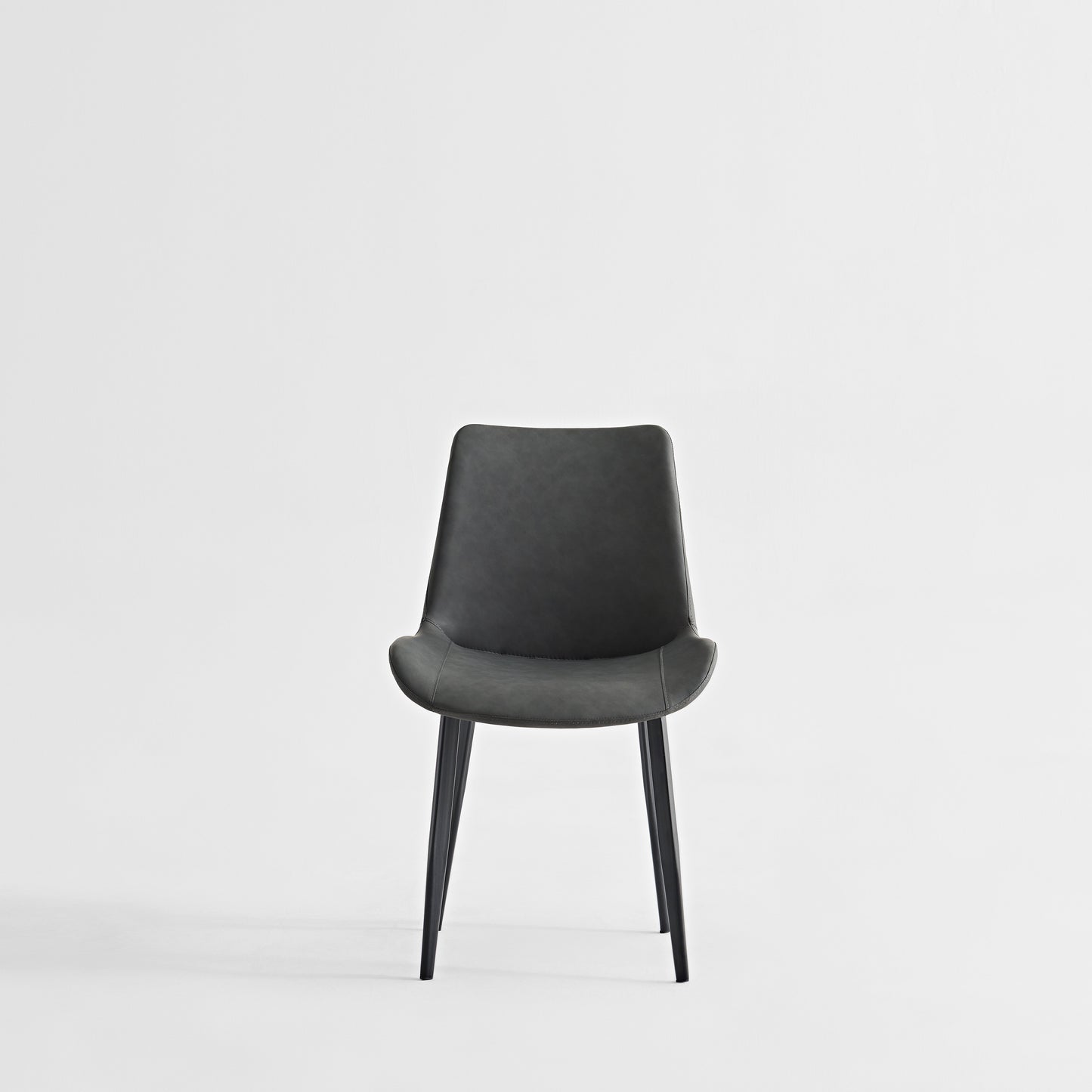 Grey PU Leather & Iron Leg Dining Chairs (2-Piece) image 11