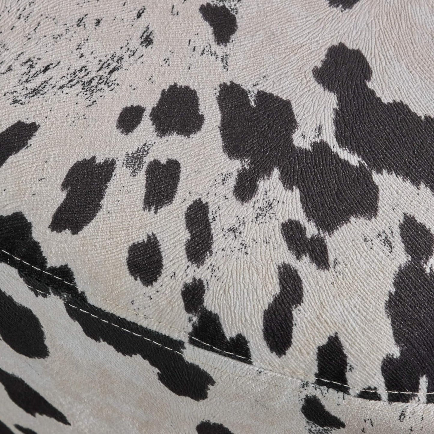 Animal Ottoman/Footstool, Black and White Cow-Shaped Ottoman, Modern Ottoman, Modern Accent Stool Home Decor, Suitable for Living Room, Bedroom, Porch, Garden, Backyard, Balcony image 3