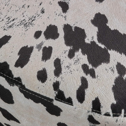 Animal Ottoman/Footstool, Black and White Cow-Shaped Ottoman, Modern Ottoman, Modern Accent Stool Home Decor, Suitable for Living Room, Bedroom, Porch, Garden, Backyard, Balcony image 3