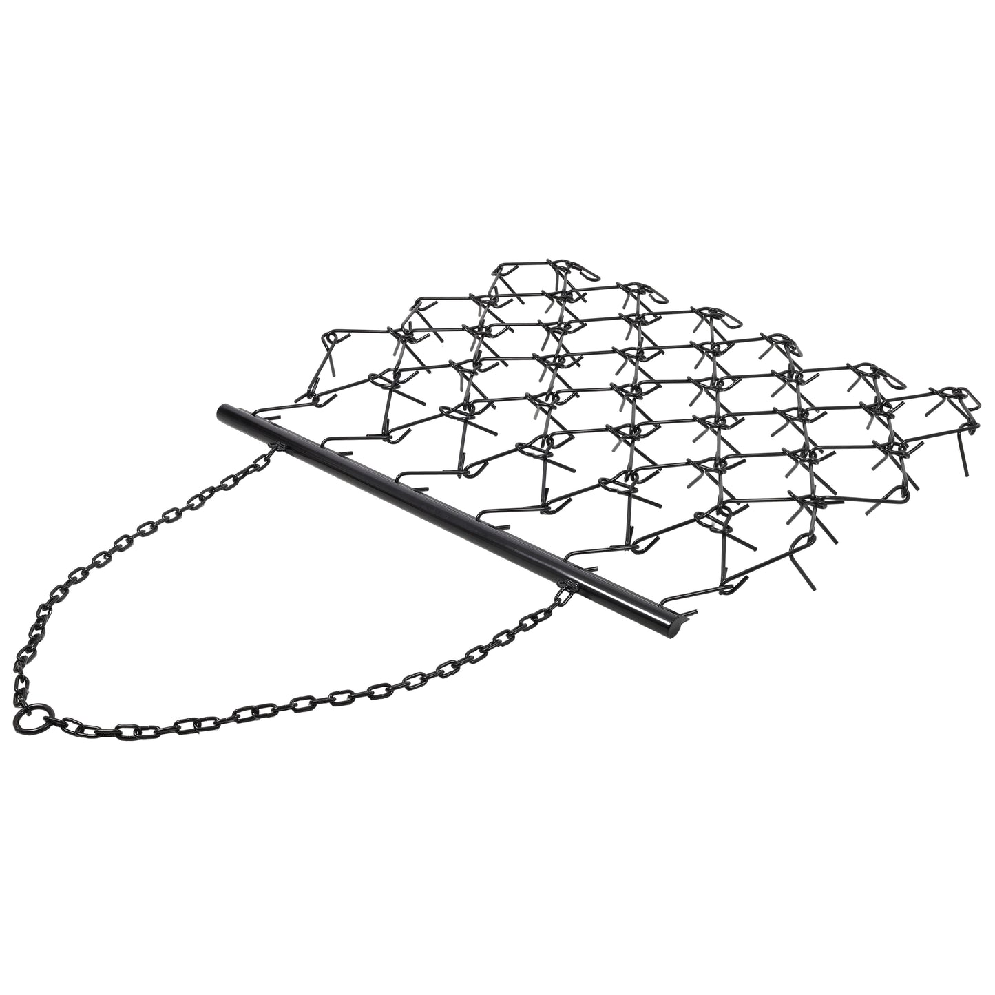 5FTX4.5FT Heavy-Duty Steel Drag Harrow,Field Leveling Chain Rake,Compatible with ATV UTV Compact Utility Tractors,Black Coated Durable Construction image 6