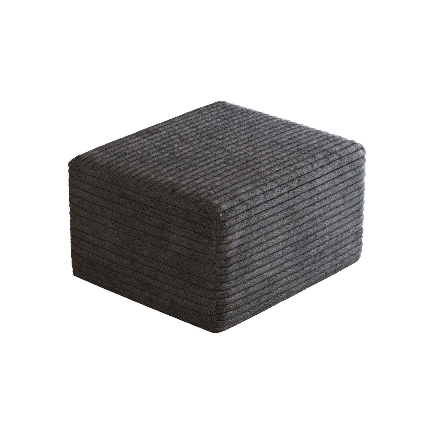 Sofa ottoman,No Assembly Required,Dark Grey(Plush Corduroy Fabric) image 7
