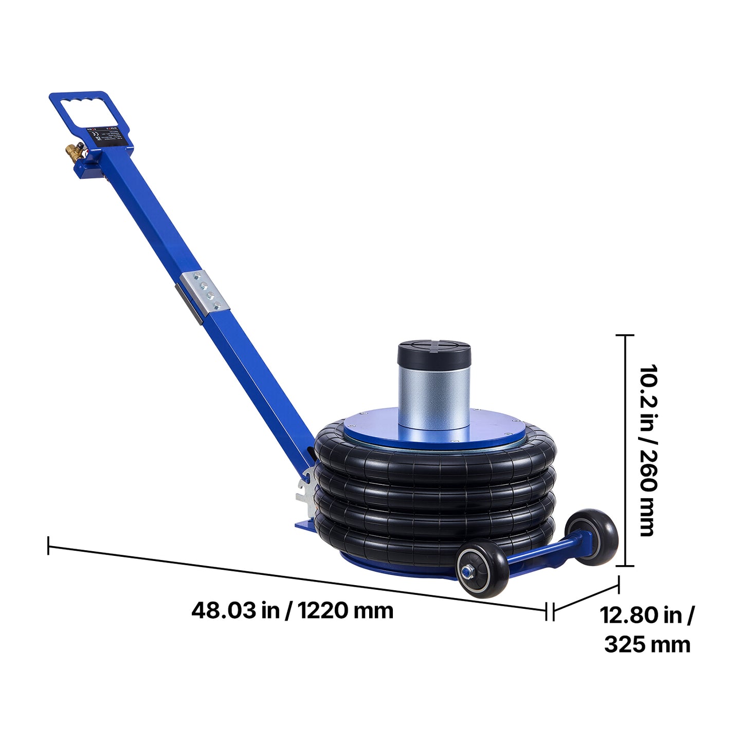 Air Jack, 6 Ton/13227 lbs Airbag Jack, Lift Up to 26.5 inch with Heightened Column, Adjustable Handle & Thick Rubber Pad, 2-5 s Fast Lifting Pneumatic for Car, SUV, Pickup Truck Repair, Garage image 8