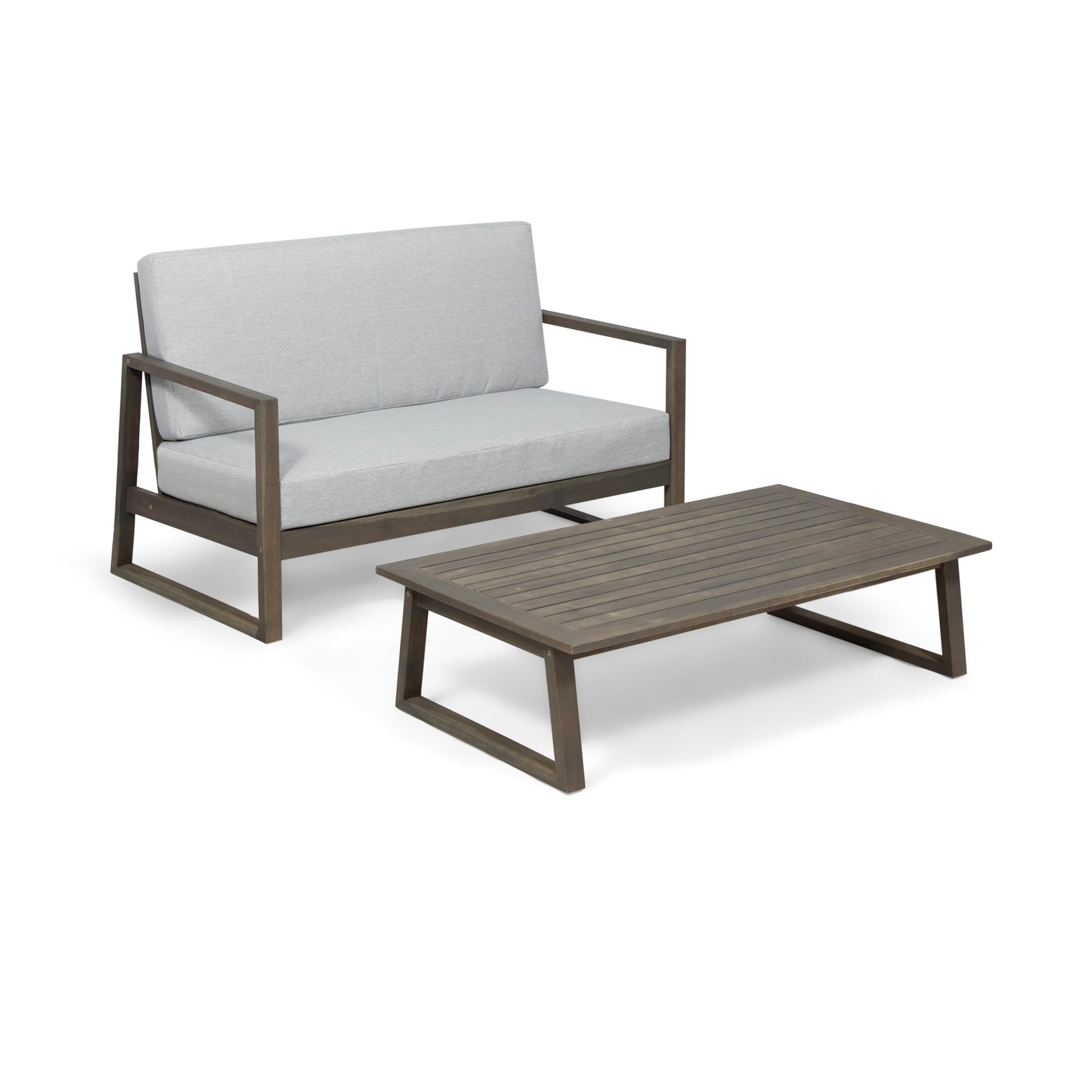 BELGIAN LOVESEAT & COFFEE TABLE image 2