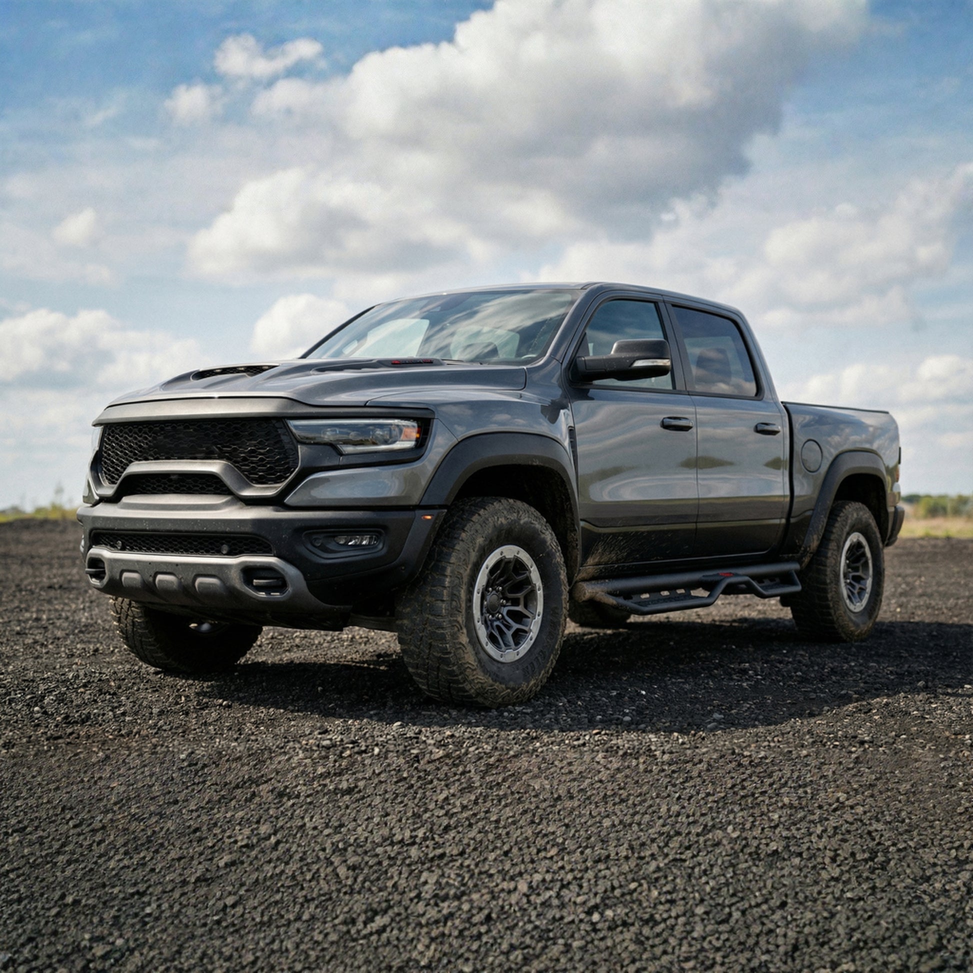 Running Boards Compatible with 2019-2026 Dodge Ram 1500 New Body Crew Cab, 6 inch Two-Stair Side Steps Nerf Bars (Excl 19-26 1500 Classic) image 7