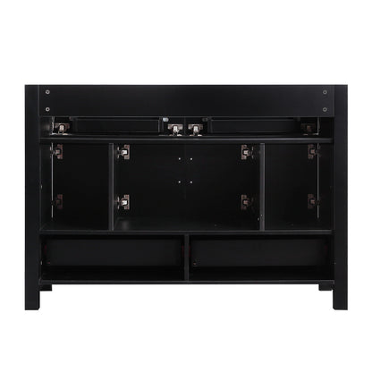 48" Black Bathroom Vanity.Abundant Storage Cabinet -4 Soft close doors and 4 drawers (excluding the ceramic basin) image 2