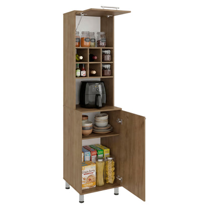 Attica 80" High, Double Door Kitchen Pantry Cabinet with Six Space Cubbies 4 Interior Shelves, Tall Storage Cabinets for Kitchen image 9